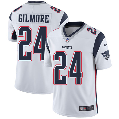 Nike Patriots #24 Stephon Gilmore White Men's Stitched NFL Vapor Untouchable Limited Jersey